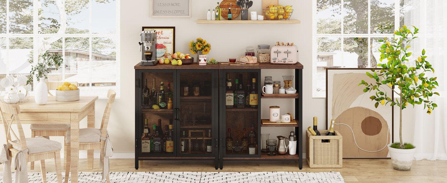 Amazon.com - BON AUGURE Coffee Bar Cabinet with Storage for Home